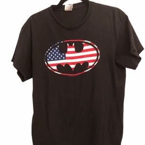 Cool Batman Flag Shirt DC Comics Logo